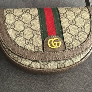 Gucci Beige and Brown Crossbody Bag